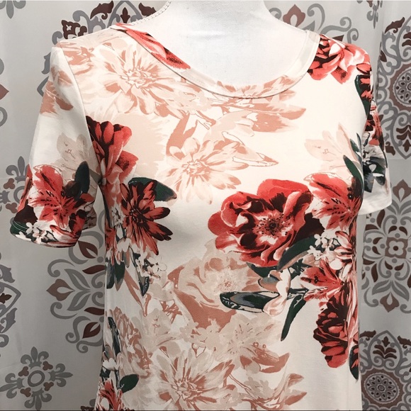 •ELDRIDGE• NWT Coral Floral Back-Strap Shift Dress - Picture 3 of 8